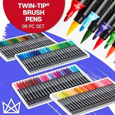 Watercolor Brush Pens Vibrant Markers Pre-Filled Color Precision Soft  NylonBrush