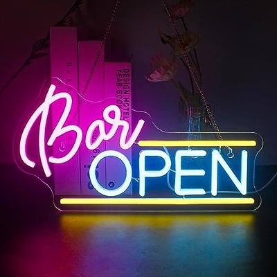 Hire: The Bar's always open LED Neon Light - Cool White