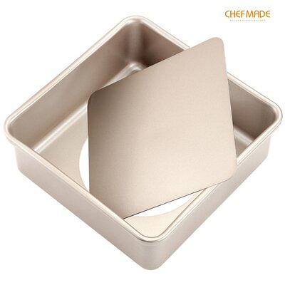 CHEFMADE Square Cake Pan, 8-Inch Deep Dish With Removable Loose Bottom  Non-Stick Square Bakeware For Oven Baking (Champagne Gold) - Yahoo Shopping