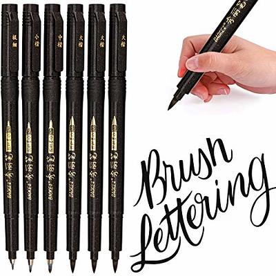 Tebik Hand Lettering Pens, 15 Pack Calligraphy Brush Pen Markers