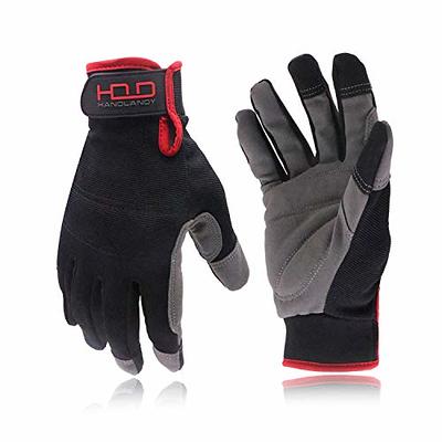 HANDLANDY Touchscreen Work Gloves Fit Men and Women Utility