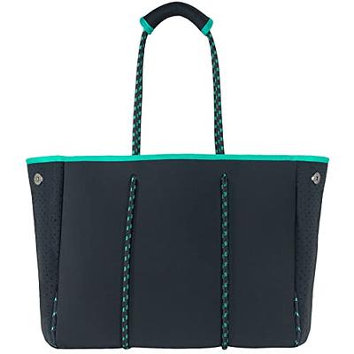 QOGiR Neoprene Multipurpose Beach Bag Tote with Inner Zipper