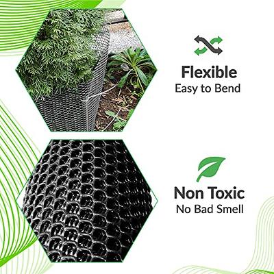 QueenBird Upgraded Plastic Chicken Wire Fence Mesh - 15.7IN x 10FT-  Black/Green/White Colors - Hexagonal Fencing for Gardening - Poultry  Netting, Floral Netting, Plastic Chicken Wire Mesh Roll (Black) - Yahoo  Shopping