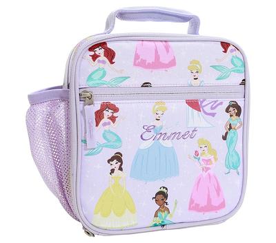 Disney Princess Emoji Girl's Soft Insulated School Lunch Box (One Size,  Purple)