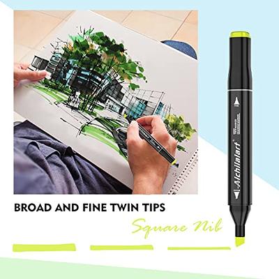 Dabo&Shobo 24 Colors Alcohol Markers, Drawing Markers, Dual Tip Art  Markers, Coloring Marker for Kids Sketching Adult Coloring