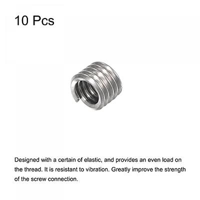 50Pcs Helical Wire Thread helicoil m6 Inserts 304 Stainless Steel Coiled  Wire Helical Threaded Inserts Helical Wire Insert Thread Insert Repair