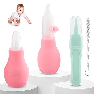 Baby nasal aspirator Nose cleaning supplies Silicone nasal aspirator  Reusable Portable Baby Safety Care for Nursery Newborn Infant Girls Boys  Keep Clean 