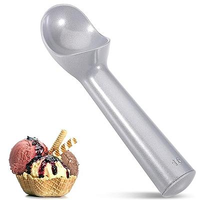 Large Ice Cream Scoop, Premium Stainless Steel Ice Cream Scooper with Trigger, Comfortable and Anti-Freeze Handle, Icecream Scoop Spoon Perfect for