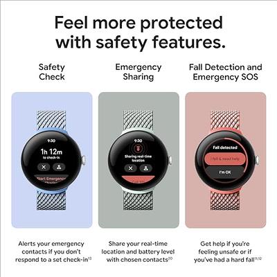 Google Pixel Watch 2 with the best of Fitbit Heart rate tracking, stress  management, safety features – Android smartwatch – Polished Silver  Aluminium Case – Porcelain Active Band – Wi-Fi : 