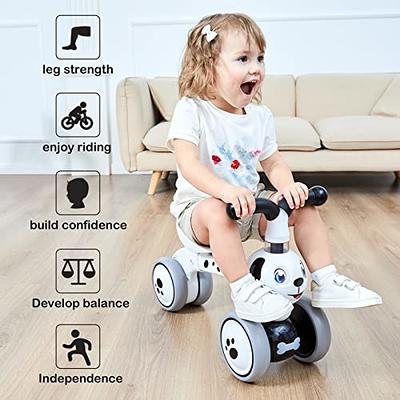 SEREED Baby Balance Bike for 1 Year Old Boys Girls 12-24 Month Toddler  Balance Bike, 4 Wheels Toddler First Bike, First Birthday Gifts