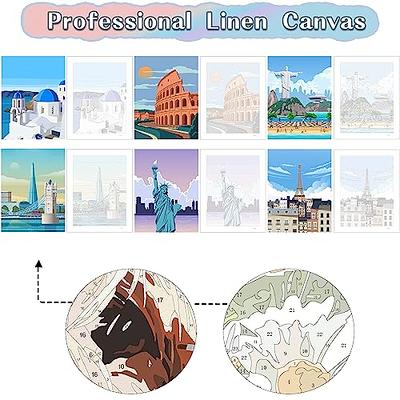 Paint by Number for Adults, Landscape Adults Paint by Numbers Kits On  Canvas Moon Painting by