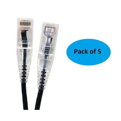 50 ft. CAT 8 SFTP 26 AWG Double Shielded RJ45 Snagless Ethernet Cable, Black