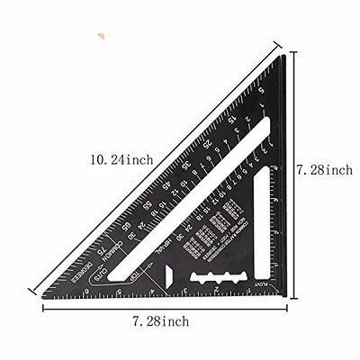 Beslands 7 inch Rafter Square and 12 inch Combination Square Tool Set,  Ruler Combo,Framing Square,Layout Tool Aluminum Alloy Metal Adjustable  Square and Carpenter Square for Woodworking and Carpentry - Yahoo Shopping