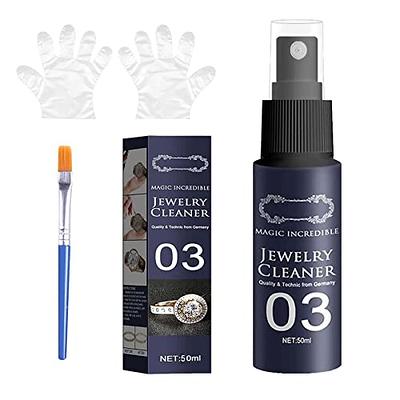 All Purpose Fine Jewelry Cleaner Liquid with Cleaning Brush 50mL