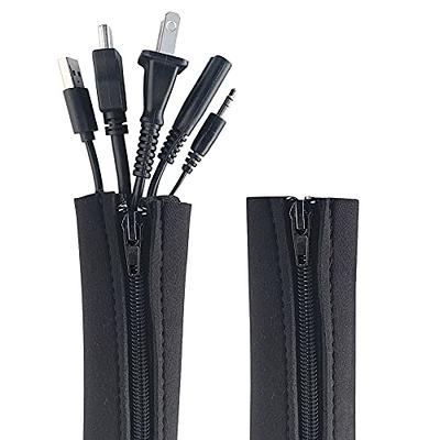Fleming Supply Under Desk Cable Organizer Cord Cover - Black