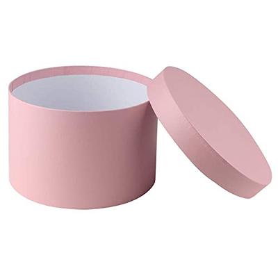 Square Paper Nesting Gift Boxes with Lids, 4 Assorted Sizes (Pink