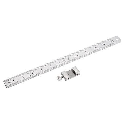 Breman Precision Metal Rulers 12 Inch - Stainless Steel Corked Backed Metal  Ruler - Premium Straight Edge Metal Ruler - Flexible Non Slip Stainless  Steel Ruler - Inch and Metric Steel Ruler