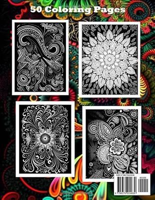 50 animal mandalas adult coloring book stress- relief: Coloring Book For  Adults Stress Relieving Designs, mandala coloring book for adults with  Lions, (Paperback)