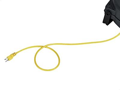 Goodyear Heavy-Duty Retractable Extension Cord Reel - 12AWG, 65' Length, Triple Tap Connector, 1875W Power