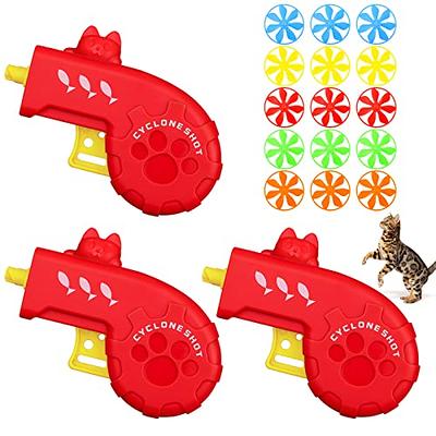 Sumind 18 Pieces Cat Fetch Tracking Interactive Toys with 5 Colors Flying  Propellers for Indoor PET Cat Kitty Training Chasing (Red, Cat) - Yahoo  Shopping