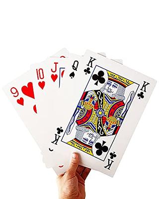  Giant Jumbo Deck of Big Playing Cards Fun Full Poker Game Set -  Measures 5 x 7 : Toys & Games