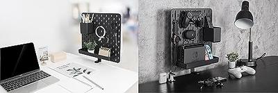 Max Smart Clamp-On Desk Pegboard, Desk Privacy Panel, Office & Gaming Desk Organizer, Standing Desk Accessory - Efficiently Organize Above or Under