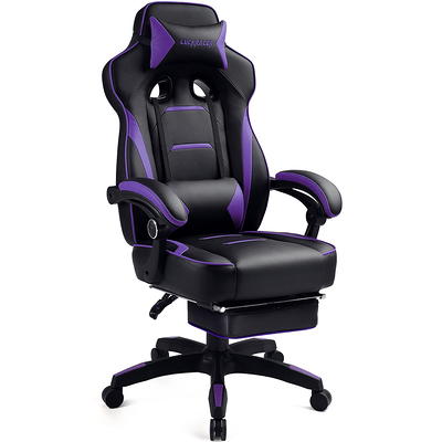 SmileMart Adjustable Ergonomic Swivel Gaming Chair with Footrest