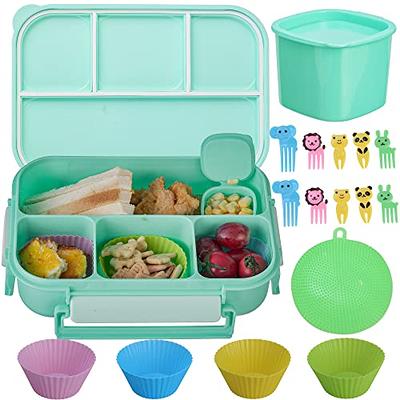 Caperci Classic Bento Box Adult Lunch Box for Older Kids - Leakpoof 47 oz  3-Compartment Lunch Containers for Adults and Teens, Built-in Utensil Set,  Ideal for On-the-Go Balanced Eating, Green - Yahoo