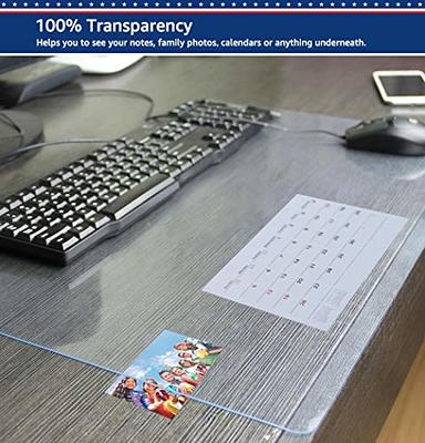 24 X 48 Inch Clear Desk Pad Protector Transparent Desk Mats