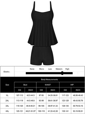 Chama Women's Plus Size Tankini Bathing Suits Boyshorts Tummy Control Flowy  Swimsuit for Women - Yahoo Shopping