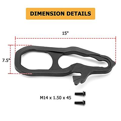 WeiSen Front Tow Hooks Kits Left & Right with Bumper Bezels Compatible with  2019-2023 Dodge Ram 1500 DT Replaces 82215268AB 68272944AB 68272945AB