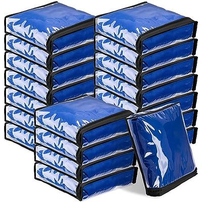 Sweetude 30 Pcs Clear Storage Bag Zippered Organizers Foldable