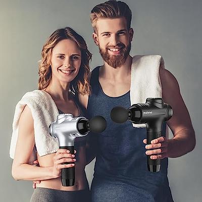 RAEMAO Massage Gun Deep Tissue, Back Massage Gun for Athletes for Pain  Relief Attaching 10 PCS Specialized Replacement Heads, Percussion Massager  with 10 Speeds & LED Screen, Carbon - Yahoo Shopping