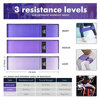 CFX Resistance Bands 3 Sets, Premium Exercise Loops with Non-Slip Design  for HIPS & Glutes, 3 Resistance Level Workout Booty Bands for Women and  Men