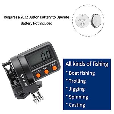 Dr.Fish Digital Fishing Line Counter Clip-on Gauge Fishing Line Spooler  999FT LED Screen 10 Groups Data Fishing Line Depth Finder Counter for  Spooling Trolling Jigging 180 Degree 2-Way Adjustable - Yahoo Shopping