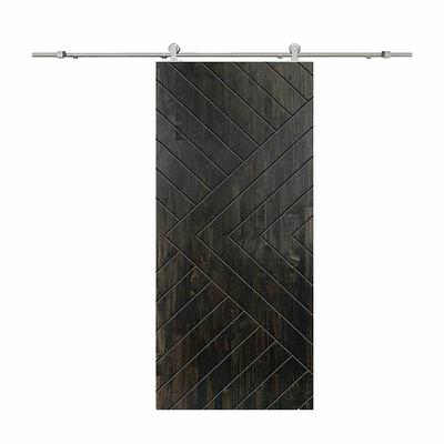 30 x 80 Wood Barn Door, Sliding Barn Door with All Hardware Kit