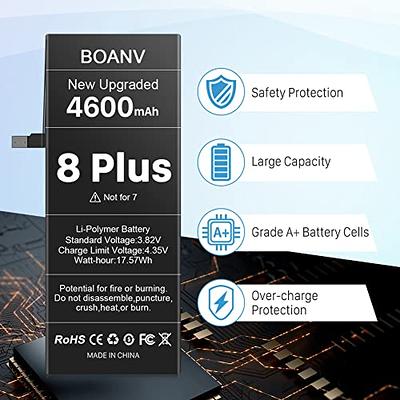 Battery for iPhone X,Upgraded 4600mAh Ultra High Capacity New 0 Cycle  Replacement Battery for iPhone X Model A1865, A1901, A1902 with Complete