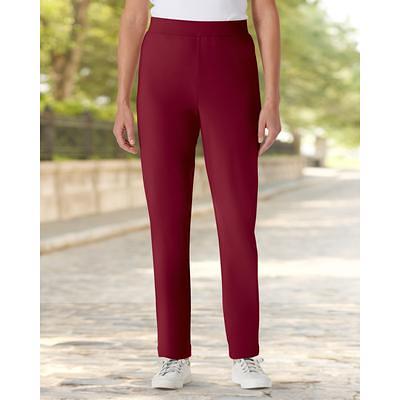 Appleseeds Women's Everyday Knit Zip-Pocket Slim Pants - Red - PM - Petite  - Yahoo Shopping