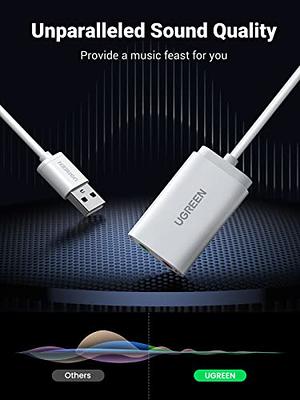 Ugreen USB to Audio Jack USB External Sound Card 3.5mm Audio Adapter –  UGREEN