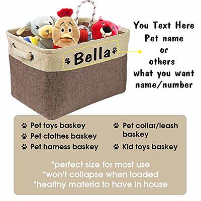 Dog Toys Basket, Dog Toys Storage Bag, Dog Toys Bin, Dog Toys