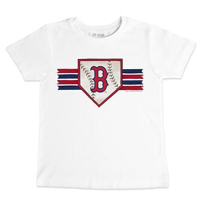 Women's Tiny Turnip White/Red Boston Red Sox Jada 3/4-Sleeve Raglan T-Shirt Size: Small