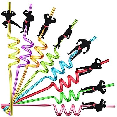 12 Pcs Crazy Straws, Silly Straws for Kids and Adults, Crazy Reusable Fun  Straws in Assorted Colors, Great for Classroom Activities, Valentine's Day