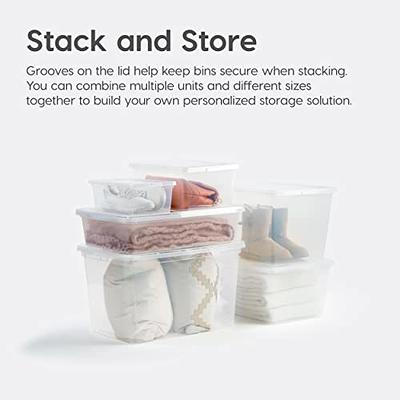 Iris Usa 14.5 Quart Plastic Storage Bin Tote Organizing Container
