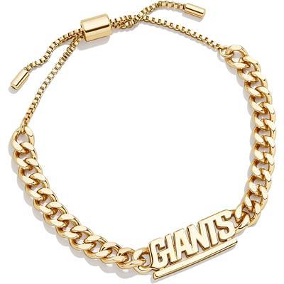 Wear by Erin Andrews x Baublebar New Orleans Saints Gold Dog Tag Necklace