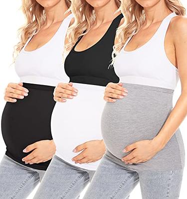 MUSIDORA Maternity Belly Band Pants Extender for Pregnant Women