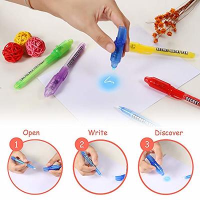 30 PCS Magic Pen Disappearing Ink Pen With UV Light Party Bag