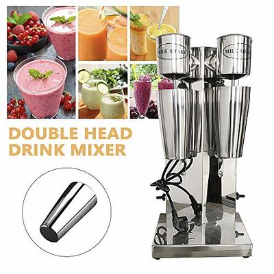 Commercial Stainless Steel Milk Shake Machine, Stainless Steel Milk Shaking  Machine, Double Head Drink Mixer 110V (Double Head) - Yahoo Shopping