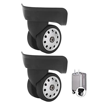 Replacement Luggage Wheel Repair Suitcase Bag Parts Spinner Wheels Casters  for Travel Customs Box W044 (Pair)