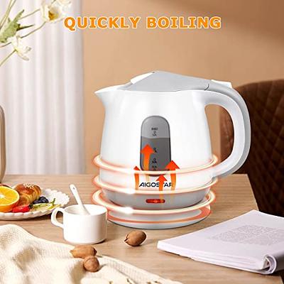 Aigostar Small Electric Kettle, 1L Portable Electric Tea Kettle