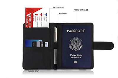 Melsbrinna Passport Holder,Passport Holder Card Slots,Cute Passport cover  for Women/Men,Waterproof Rfid Blocking Travel Wallet (Baby pink New)